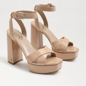 Sam Edelman Tan Platform Sandals